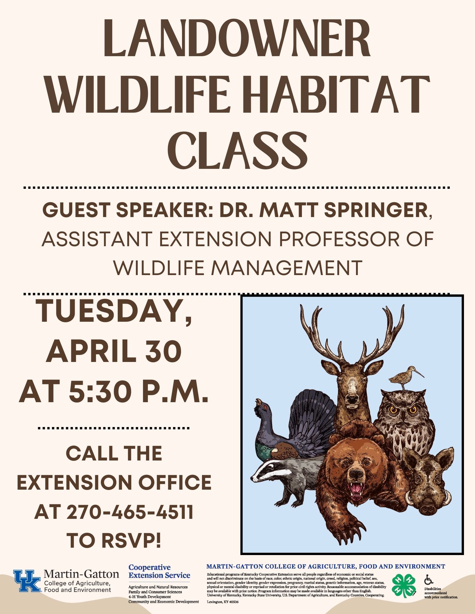 wildlife habitat class