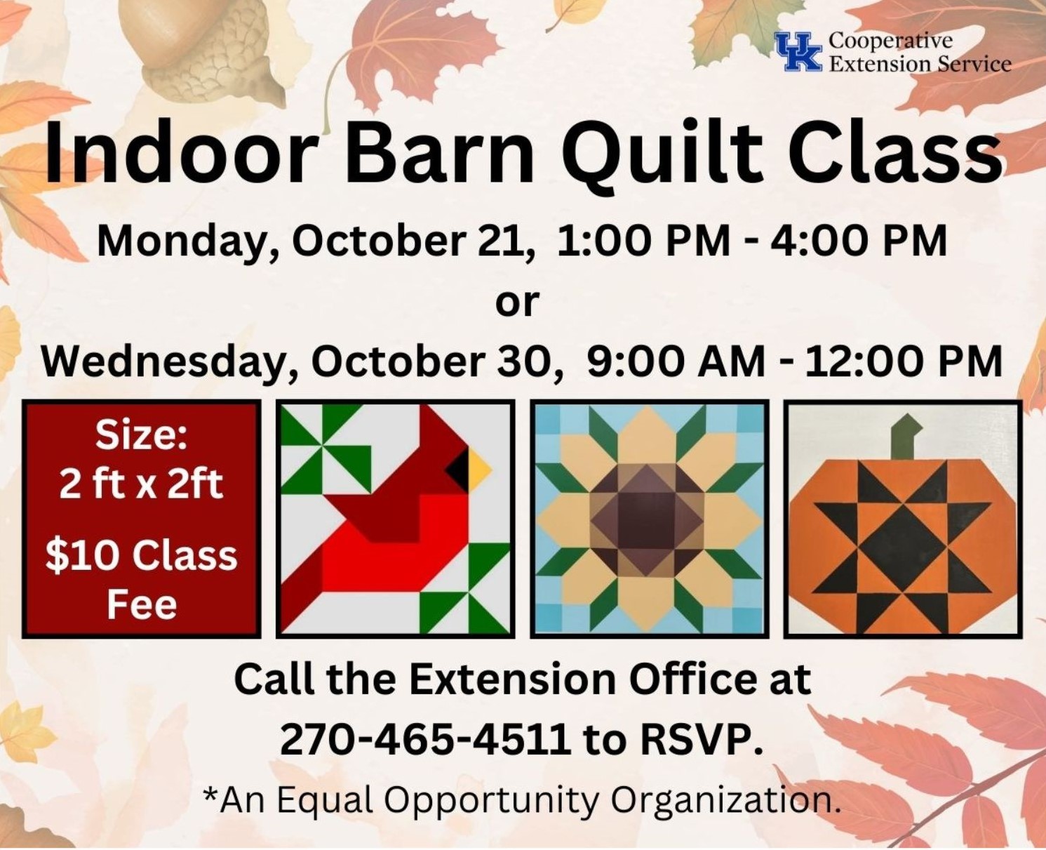 indoor barn quilt