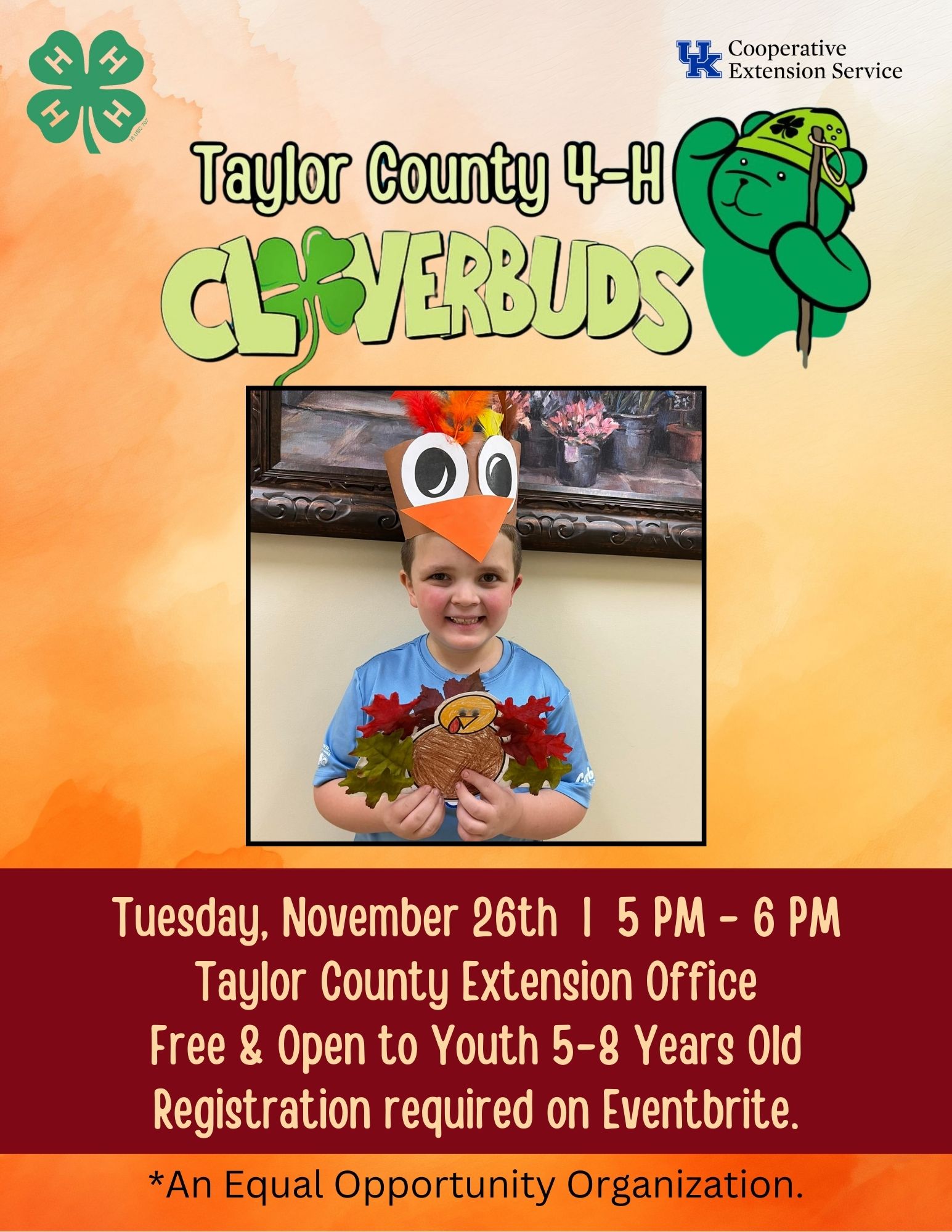 4-H Cloverbuds Turkey Headbands