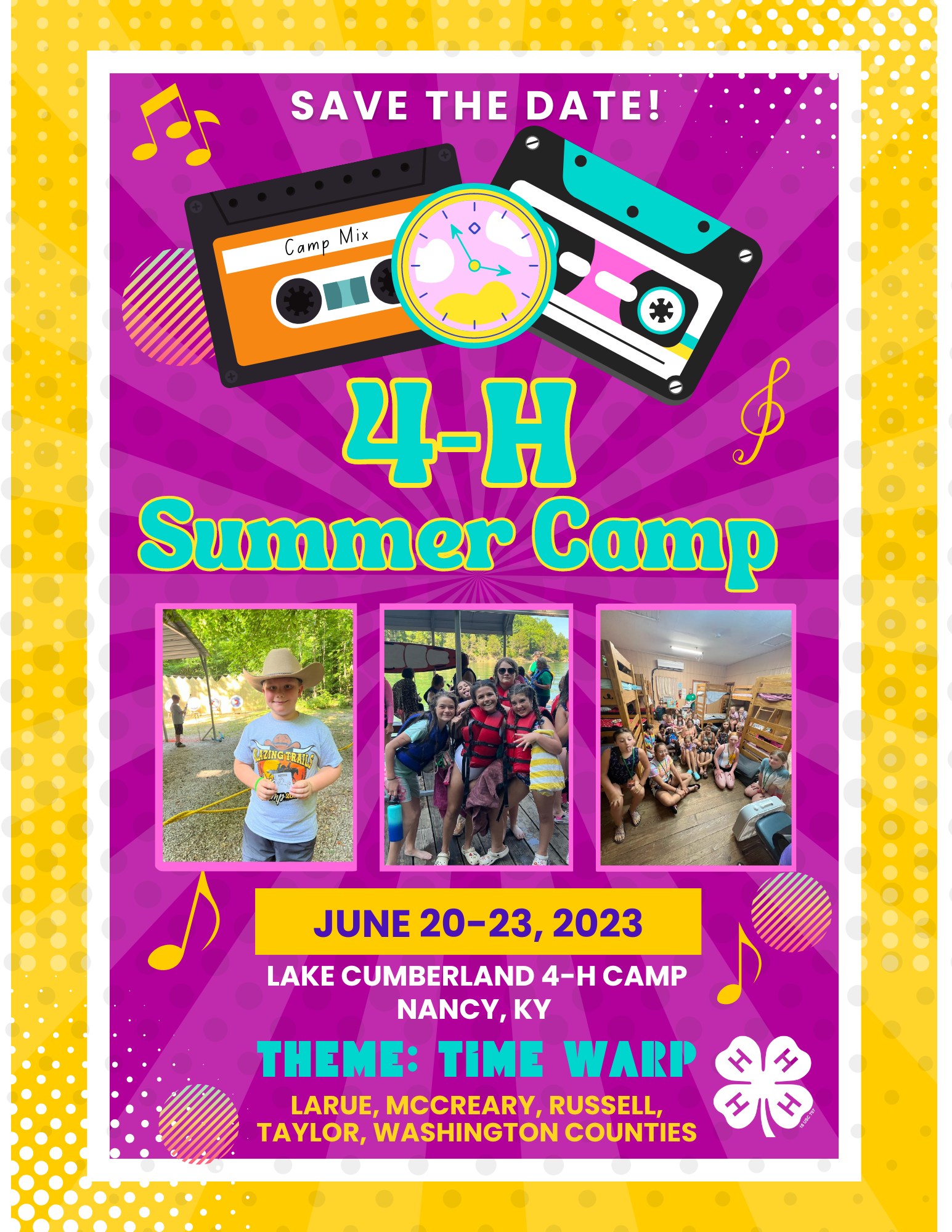 4H Summer Camp save the date