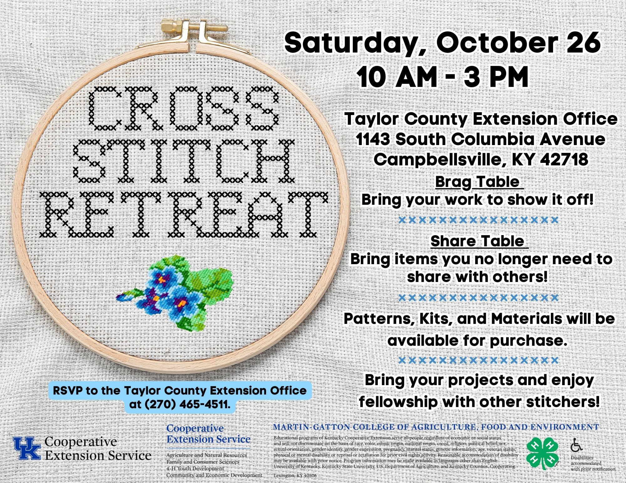 Cross Stitch Retreat