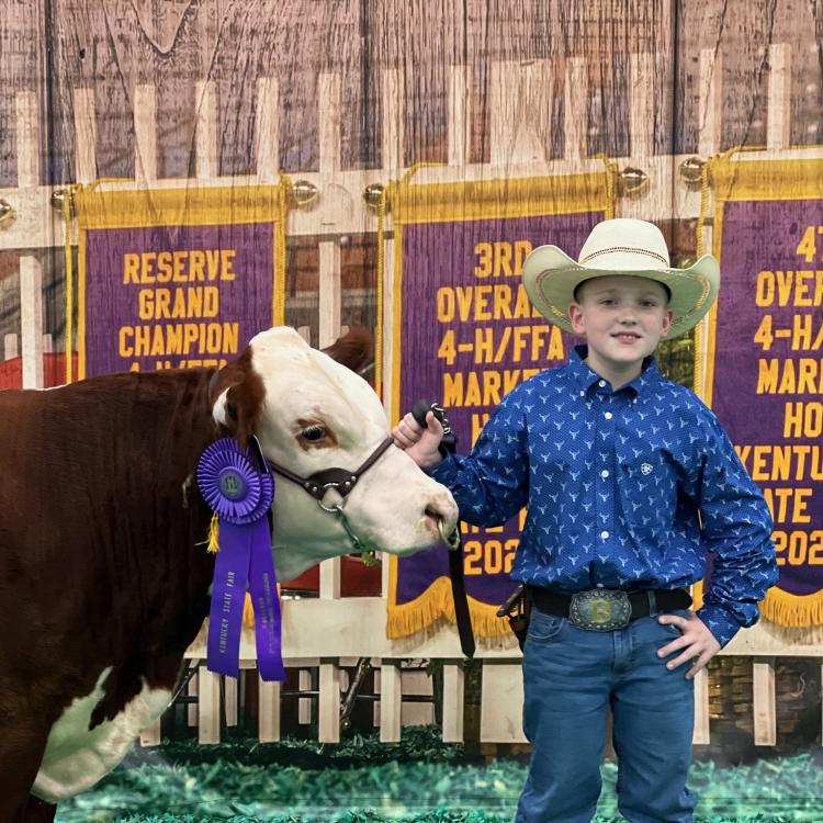  Boy with cow