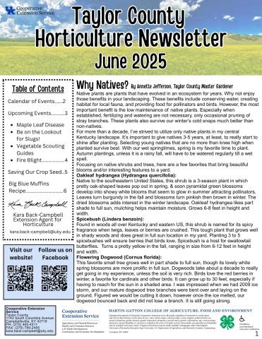 Horticulture Newsletter