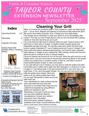 September 2025 FCS Newsletter page 1